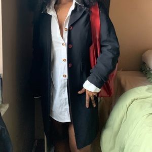 Black Button Down Blazer Jacket